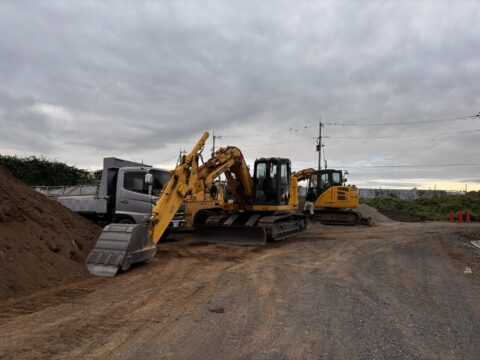 🚧本日より路床工事を開始しました！