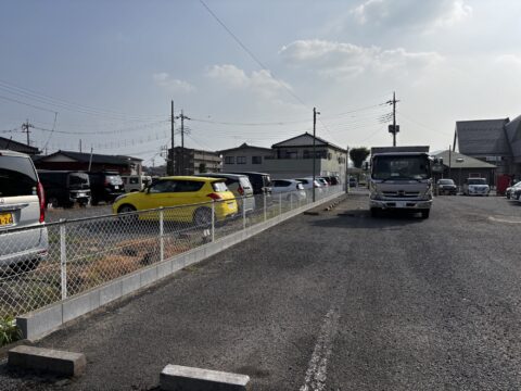 栃木市コインパーキング内　ブロック新設工事