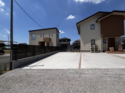 古河市F様邸　外構工事完了しました